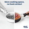 GoodCook 14-Piece Ceramic Cookware Set with Removable Handles, Black(Black)