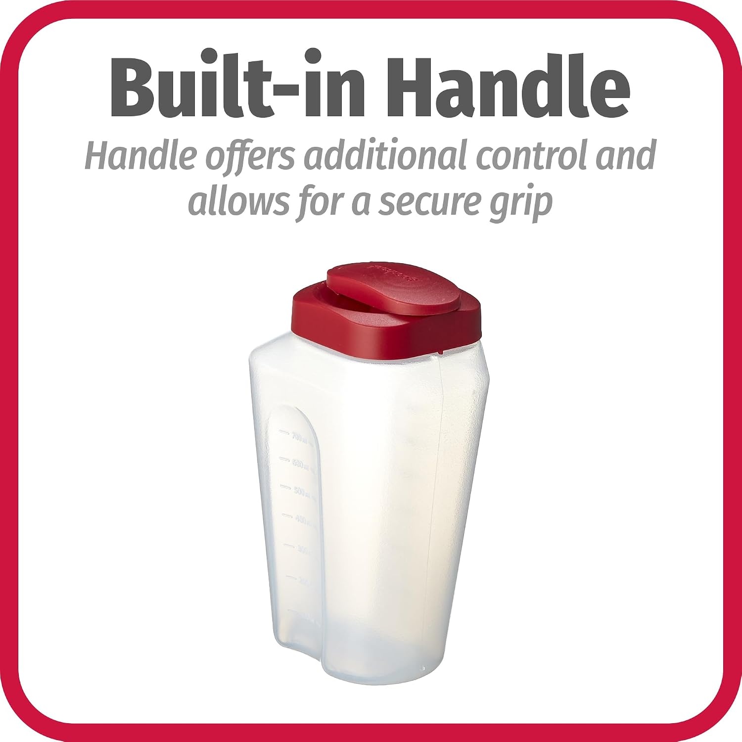 image:imageGoodCook 1 Quart Bottle with Snap Lock EasyPour Lid Set of 2 Clear1 Pack
