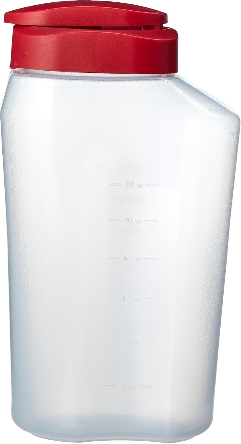 image:imageGoodCook 1 Quart Bottle with Snap Lock EasyPour Lid Set of 2 Clear2 Pack
