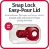 GoodCook 1 Quart Bottle with Snap Lock Easy-Pour Lid Set of 2, Clear(1 Pack)