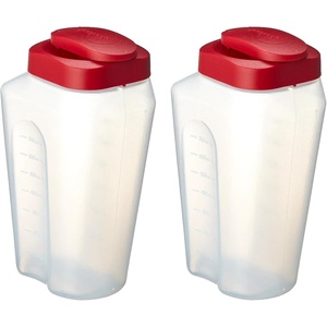 GoodCook 1 Quart Bottle with Snap Lock Easy-Pour Lid Set of 2, Clear(2 Pack)