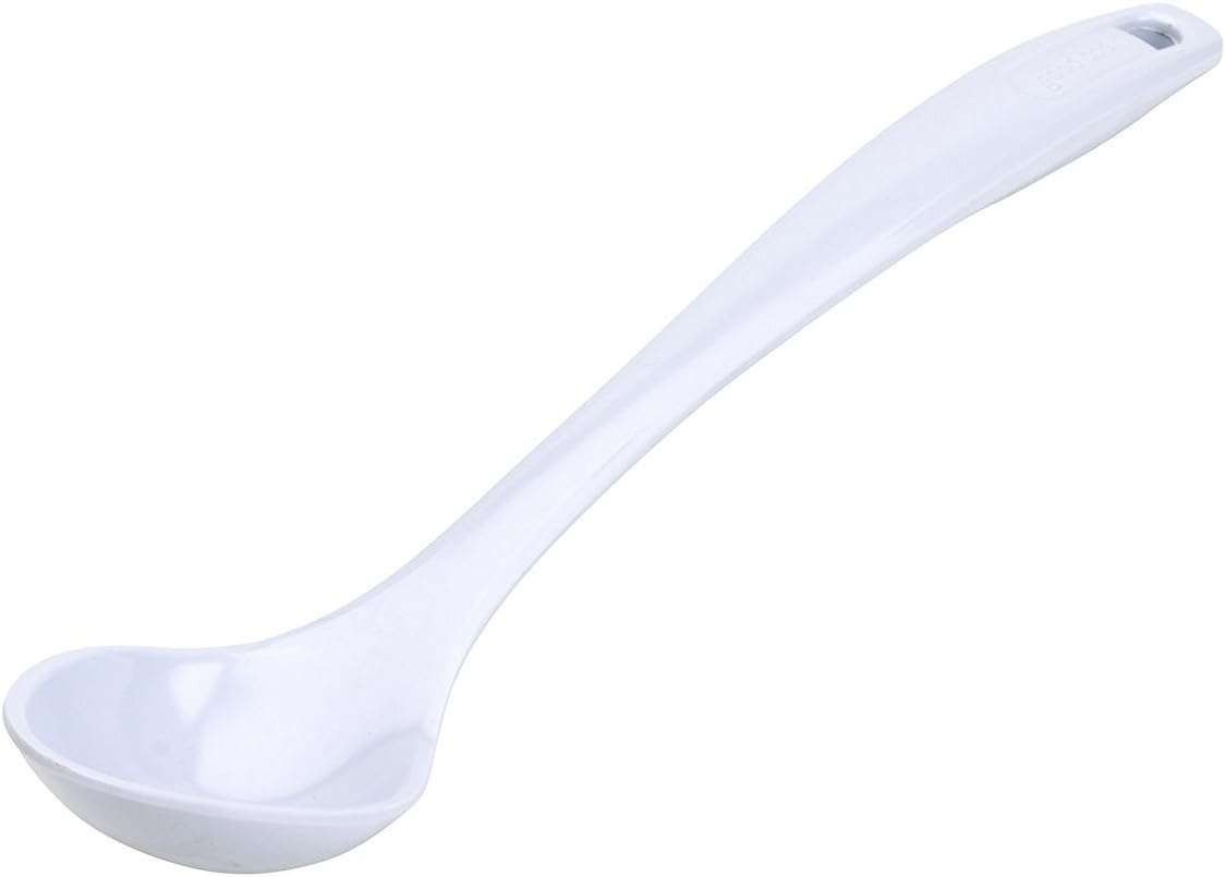 image:imageGoodCook Classic Pasta Server BPAFree Dishwasher Safe Melamine Construction 12Inch WhiteSmall