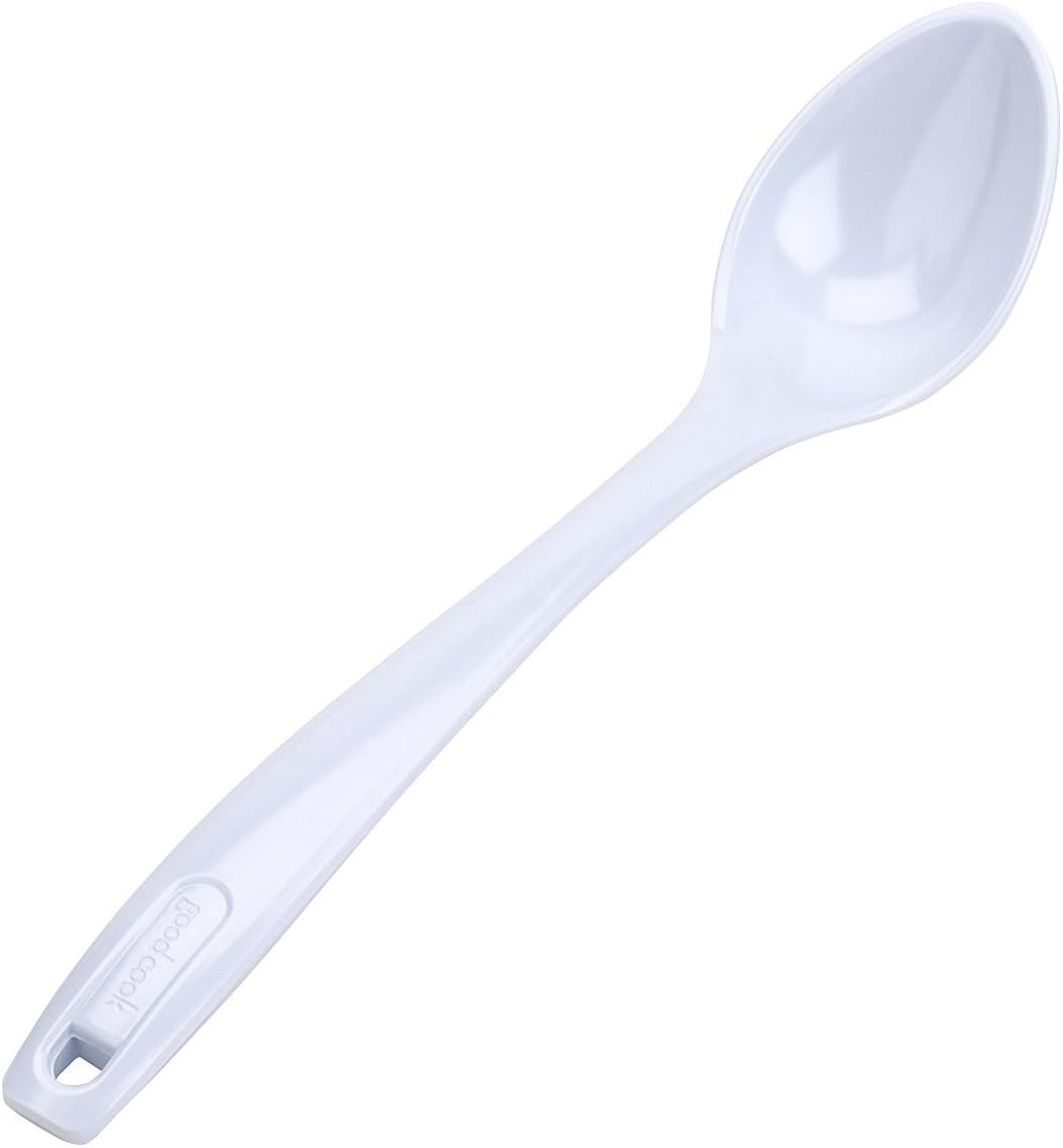 image:imageGoodCook Classic Pasta Server BPAFree Dishwasher Safe Melamine Construction 12Inch WhiteSmall