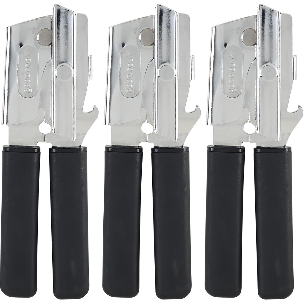 image:imageGoodCook Everyday Classic Can Opener High Carbon Stainless Steel Blade Heavy Duty with Soft Grip Handles Manual Kitchen Tool for All Can Sizes95 x 4 x 2 Pack of 3