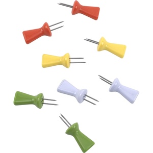 GoodCook Everyday 8-Piece Corn Holders with Interlocking Steel Skewers, 4-Pairs, Assorted Colors