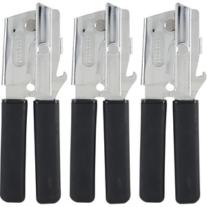 GoodCook Everyday Classic Can Opener, High Carbon Stainless Steel Blade, Heavy Duty with Soft Grip Handles, Manual Kitchen Tool for All Can Sizes(9.5″ x 4″ x 2″ (Pack of 3))