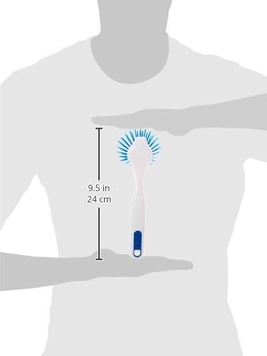 image:imageGoodCook Everyday 95 Dish Scrub Brush Set with Nylon Bristles BlueWhite 2Pack