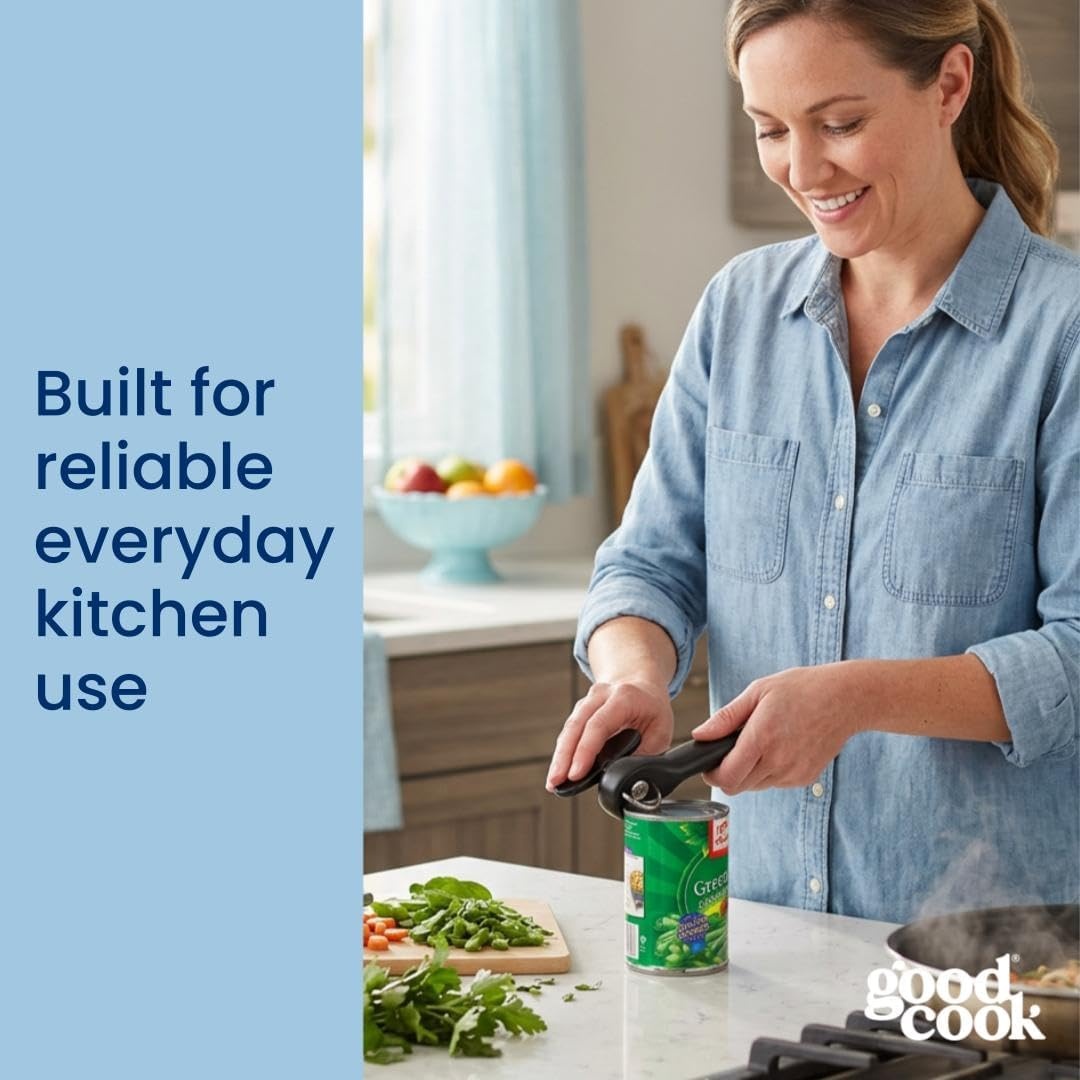 image:imageGoodCook SafeCut Can Opener with Easy Turn Knob Black1 Pack