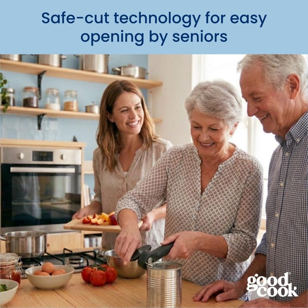 image:imageGoodCook SafeCut Can Opener with Easy Turn Knob Black1 Pack