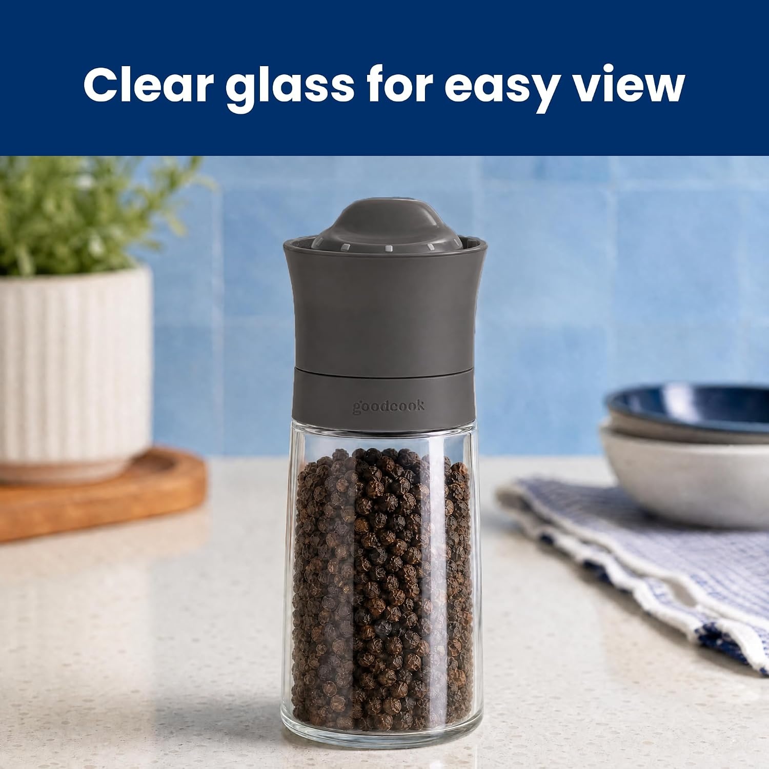 image:imageGoodCook Salt amp Pepper Grinder Mill Black2 Pack