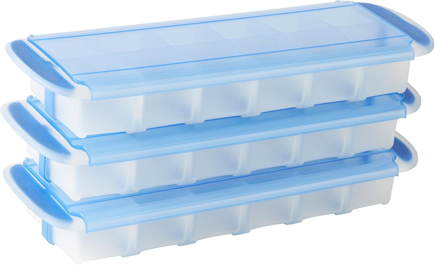 image:imageGoodCook Touch Prep and Freeze Ice Tray 2oz Cubes Stackable with Slideoff Cover