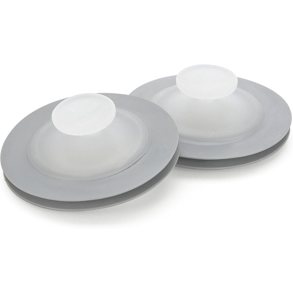 image:imageGood Cook Touch Kitchen Sink Stopper Set 2 Pack White