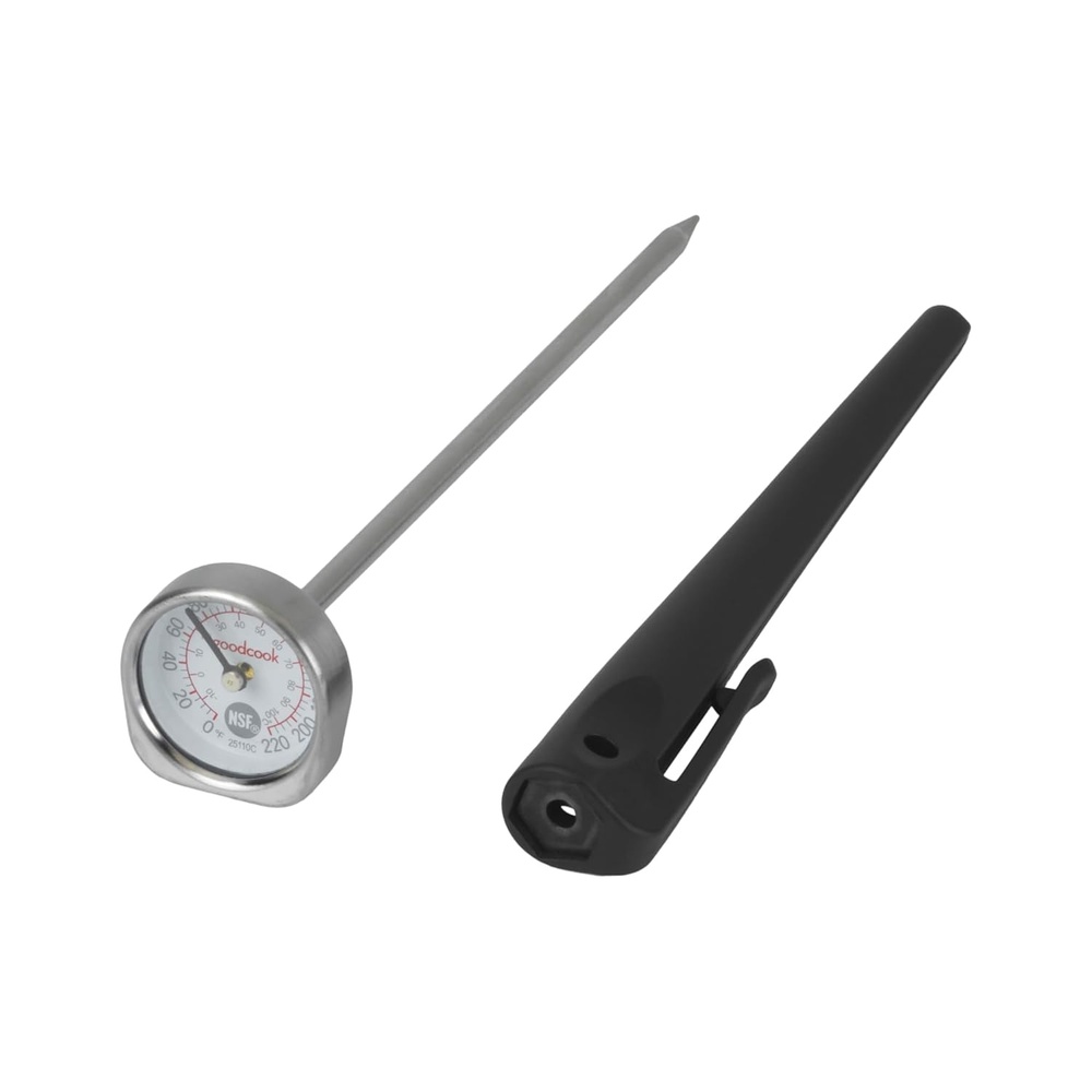 image:imageGoodCook Everyday Digital Instant Read Thermometer LCD Display Stainless Steel Probe Recalibratable Includes Protective Pocket Sleeve1 EA