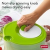 GoodCook Deluxe Salad Spinner – 6 Qt. Capacity, Easy Turn Knob, Built-In Pour Spout, Multi-Use Basket, Durable and Dishwasher-Safe, Large Capacity, Green(Green)