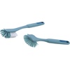 GoodCook Everyday 9.5″ Dish Scrub Brush Set with Nylon Bristles, Blue/White (2-Pack)