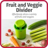 GoodCook Everyday Fruit & Veggie Divider – Quarters Smaller Fruits and Vegetables, Ideal for Meal-Prep and Sheet Pan Meals, Safe and Mess-Free Slicing