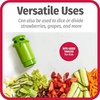 GoodCook Everyday Fruit & Veggie Divider – Quarters Smaller Fruits and Vegetables, Ideal for Meal-Prep and Sheet Pan Meals, Safe and Mess-Free Slicing
