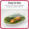 GoodCook Everyday Microwave Food Steamer – Vegetable & Fish Cooker, Preserves Vitamins & Nutrients, Quick Dinner & Meals, Adjustable Steam Release Vent(12 inches x 8 inches x 2.7 inches)