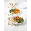 GoodCook Everyday Microwave Plates Stay-Cool Stackable Lightweight Design, Set of 4(Small)