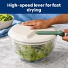 GoodCook Salad Spinner with Flat Lid Design, Non-Slip Base & High Speed