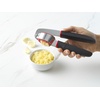 GoodCook Touch Dishwasher Safe Garlic Press with Stainless Steel Head, Black/Red