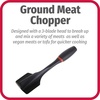 GoodCook Touch Meat Chopper with Non-slip Comfort Grip Handle, Black(1-Pack Scoop Meat Chopper)