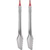 GoodCook Everyday Locking Tongs Stainless Steel Construction, 11.5-Inches, Silver(2 Pack)