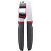 GoodCook Touch Dishwasher Safe Garlic Press with Stainless Steel Head, Black/Red