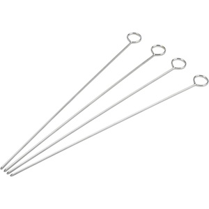 Good Cook 12-inch Metal Skewers, 4 Count(Silver)