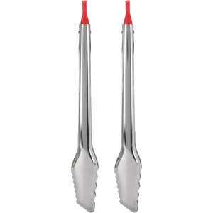 GoodCook Everyday Locking Tongs Stainless Steel Construction, 11.5-Inches, Silver(2 Pack)