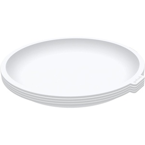 GoodCook Everyday Microwave Plates Stay-Cool Stackable Lightweight Design, Set of 4(Small)