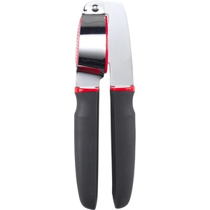 GoodCook Touch Dishwasher Safe Garlic Press with Stainless Steel Head, Black/Red