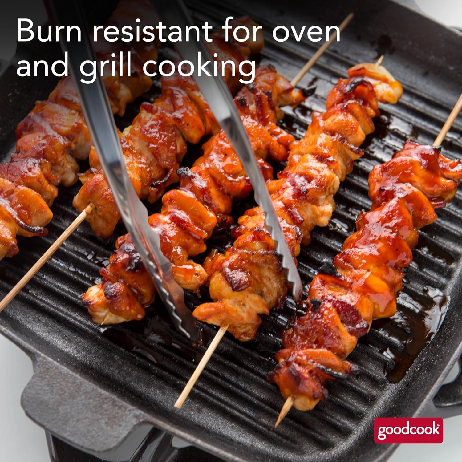 image:imageGoodCook Everyday 12Inch Bamboo Skewers 100Count Wooden Skewers for Grilling Shish Kabob BBQ and Kebabs Durable SinglePoint Ends Versatile Skewer Sticks for Cooking and Crafts