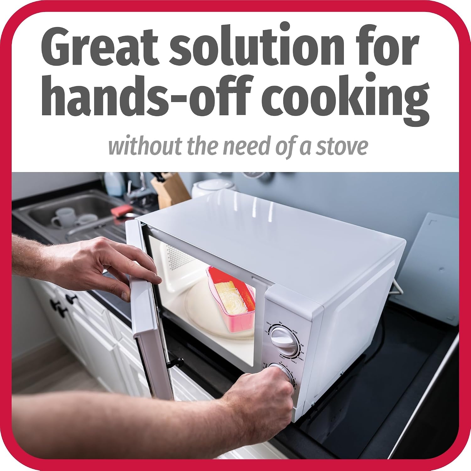 image:imageGoodCook Everyday Microwave Pasta Cooker Red