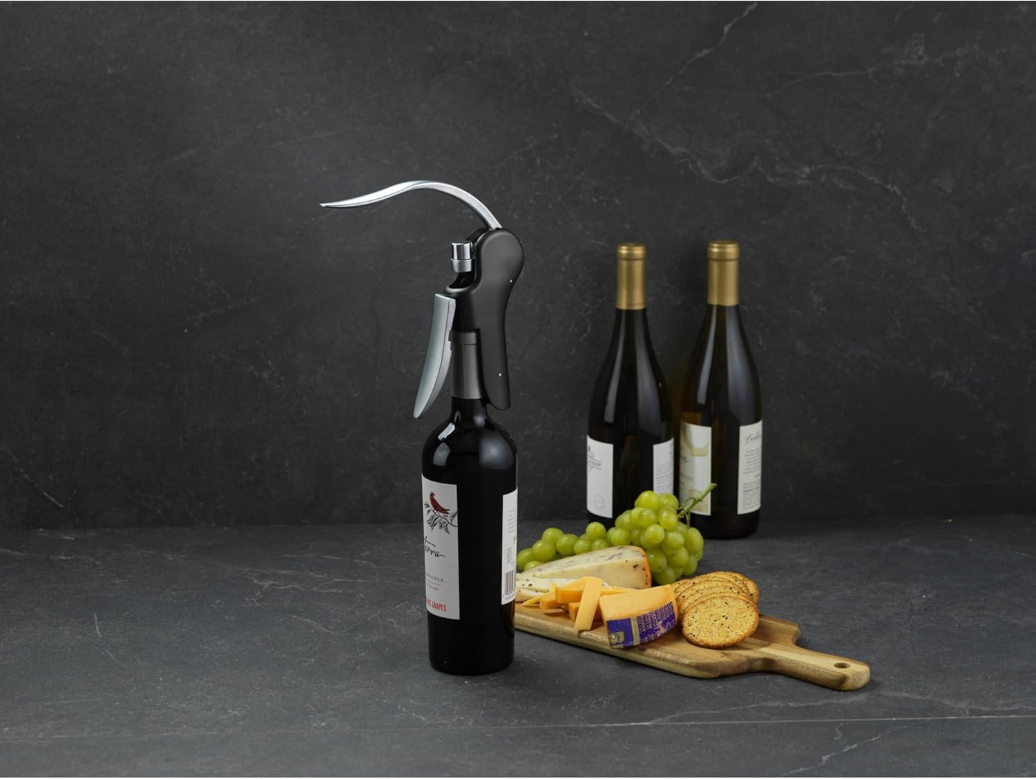image:imageGoodCook Gourmet Deluxe Winged Corkscrew Stainless Steel Worm Universal Fit For All Cork SizesLever Corkscrew