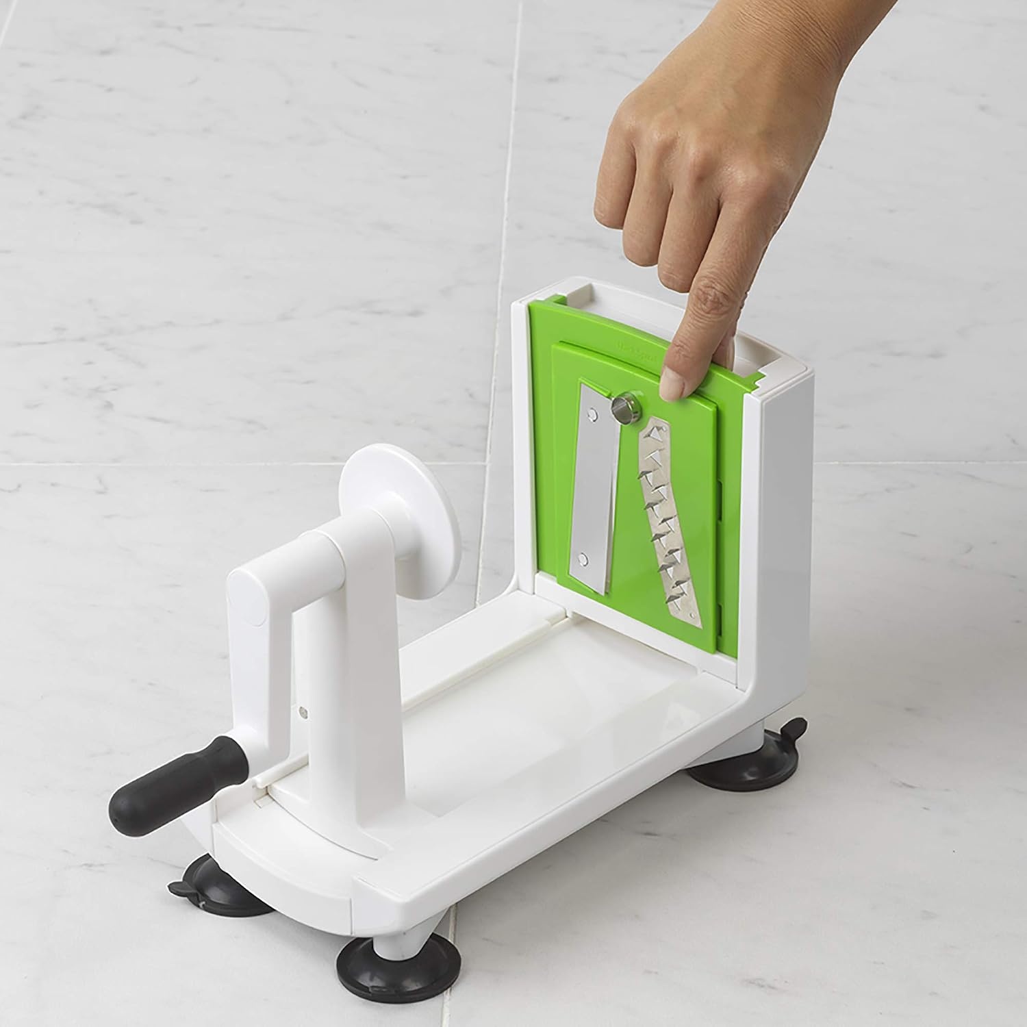 image:imageGoodcook 10806 Veggie Spiralizer with interchangeable blades 6 White