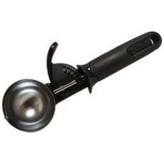 GoodCook Deluxe Ice Cream Scoop with Trigger With Comfortable Grip & Easy-Release Lever Dishwasher Safe, 2-Ounce Scoop, Black(2)