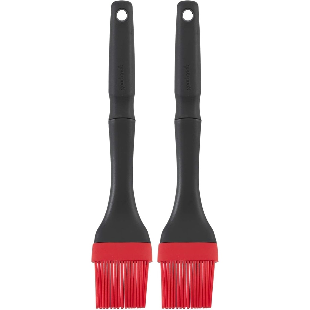image:imageGoodCook Touch Silicone Basting Brush with NonSlip Handle RedBlackMedium Pack of 2