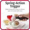 GoodCook Deluxe Ice Cream Scoop with Trigger With Comfortable Grip & Easy-Release Lever Dishwasher Safe, 2-Ounce Scoop, Black(1)