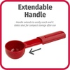 GoodCook Everyday Coffee Scoop, 2-Tablespoon Coffee Measuring Spoon with Extendable Handle, Red(2 Tbsp (Pack of 4))