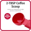GoodCook Everyday Coffee Scoop, 2-Tablespoon Coffee Measuring Spoon with Extendable Handle, Red(2 Tbsp (Pack of 4))