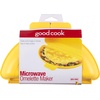 GoodCook Everyday Microwave Omelet Maker, 2–4 Egg Size, Nonstick Coating, Yellow