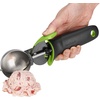 GoodCook Touch Ice Cream Scoop with Trigger, 1/2-Cup Scoop, Black