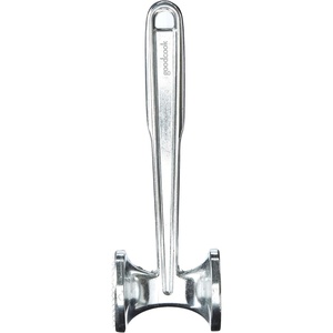 GoodCook 2 Sided Meat Tenderizer, Flat and Spiked, Strong, Sturdy Cast Aluminum Design, Silver